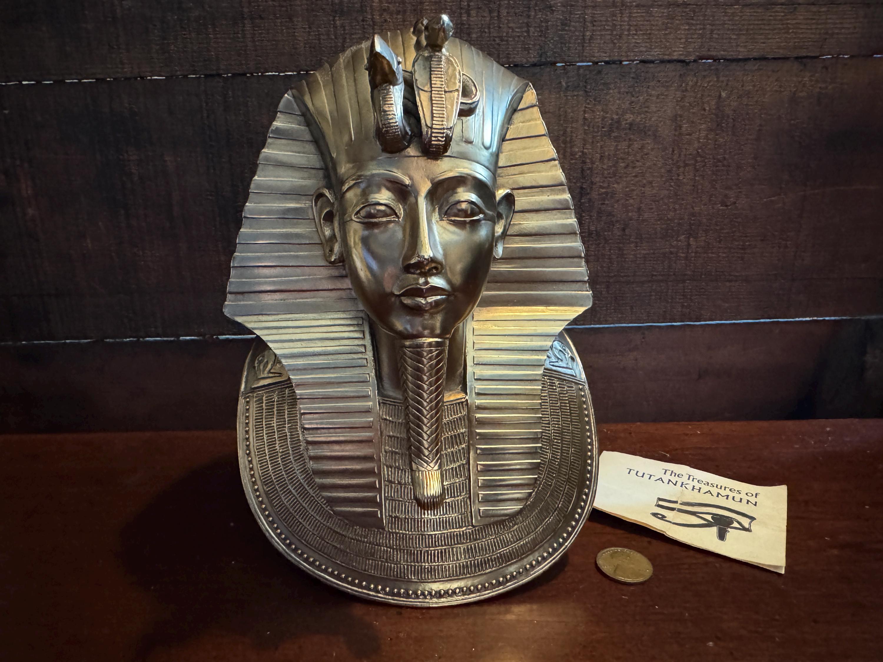 1/3 Scale 24 Kt Gold MMA King Tut Funerary Death Mask