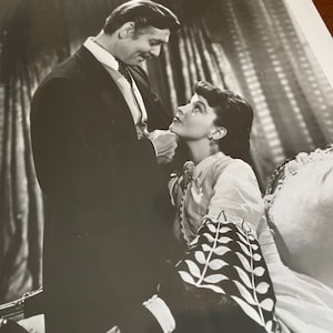 Vintage Gone with the Wind Vivien Leigh Clark Gable Original Hollywood Romance 8x10 Photo Press Photo Civil War Scarlett O&#39;Hara Rhett Butler