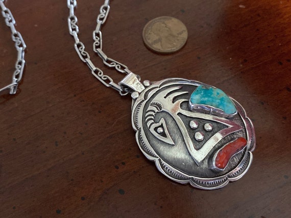Native American Important Santo Domingo Turquoise Sterling Silver Tubule Necklace Native American Important Santo Domingo Turquoise Sterling Silver Tubule Necklace
