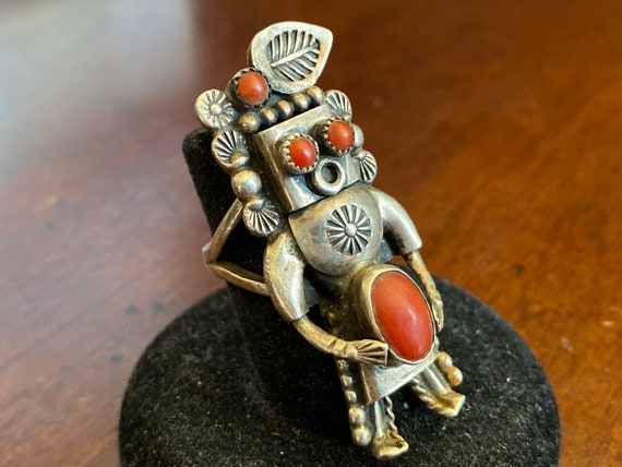 Important Vintage Native American Navajo Sterling Silver Eagle Ring Important Vintage Native American Navajo Sterling Silver Eagle Ring