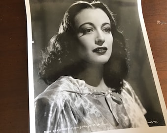 Original Vintage Joan Crawford Glamour Portrait Close-Up 1940s - Hollywood Actress Leading Lady 8x10 Studio Photo - Chorus Girl Broadway