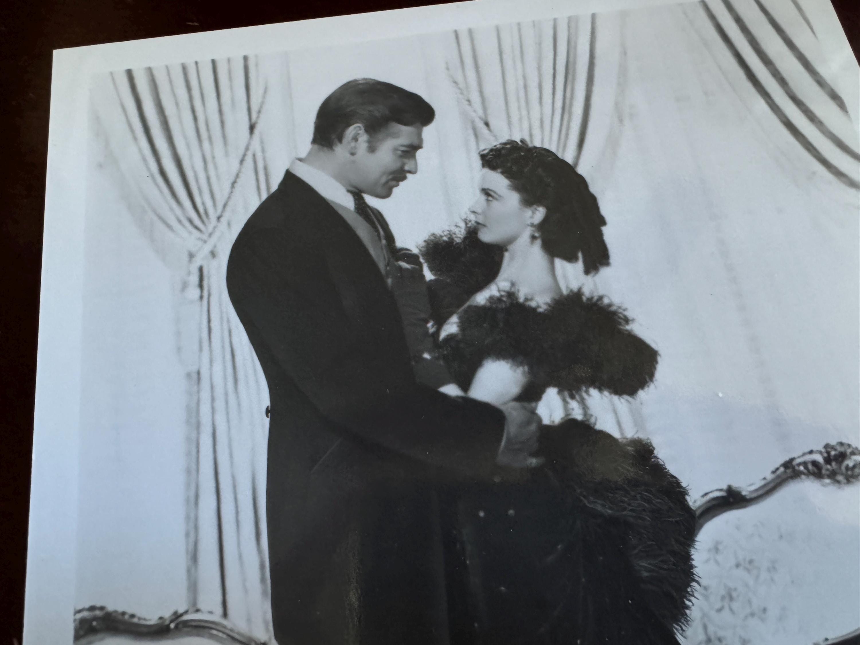 ヴィンテージ ヴィヴィアン・リー クラーク・ゲーブル 写真 - 風と共に