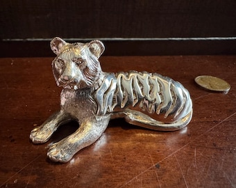 Christofle Lumière D'argent- Silver Plated Little Bear Figurine
