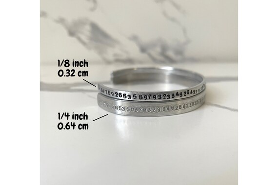 Pi π Symbol Choose A Color Mathematics cuff bracelet 