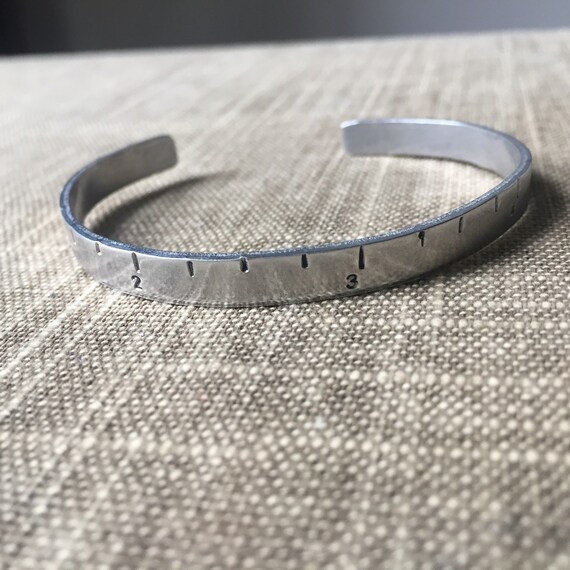 Aluminum Ruler Bracelet cuff | Etsy
