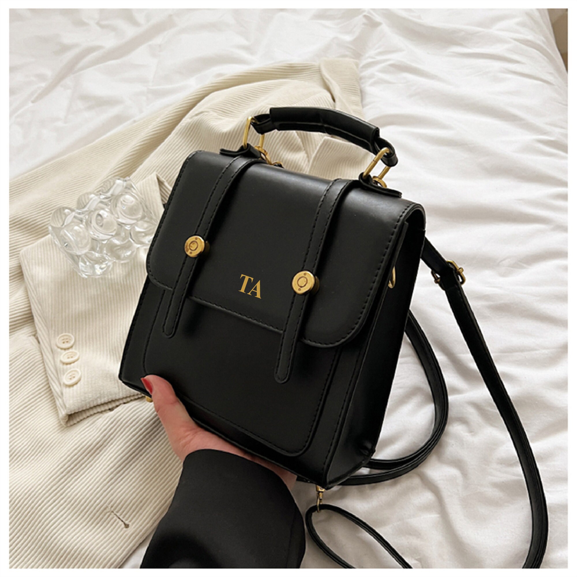 Vegan Leather Backpack Etsy UK