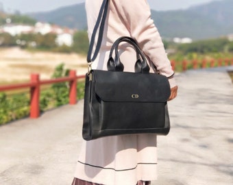 black laptop tote bolsa