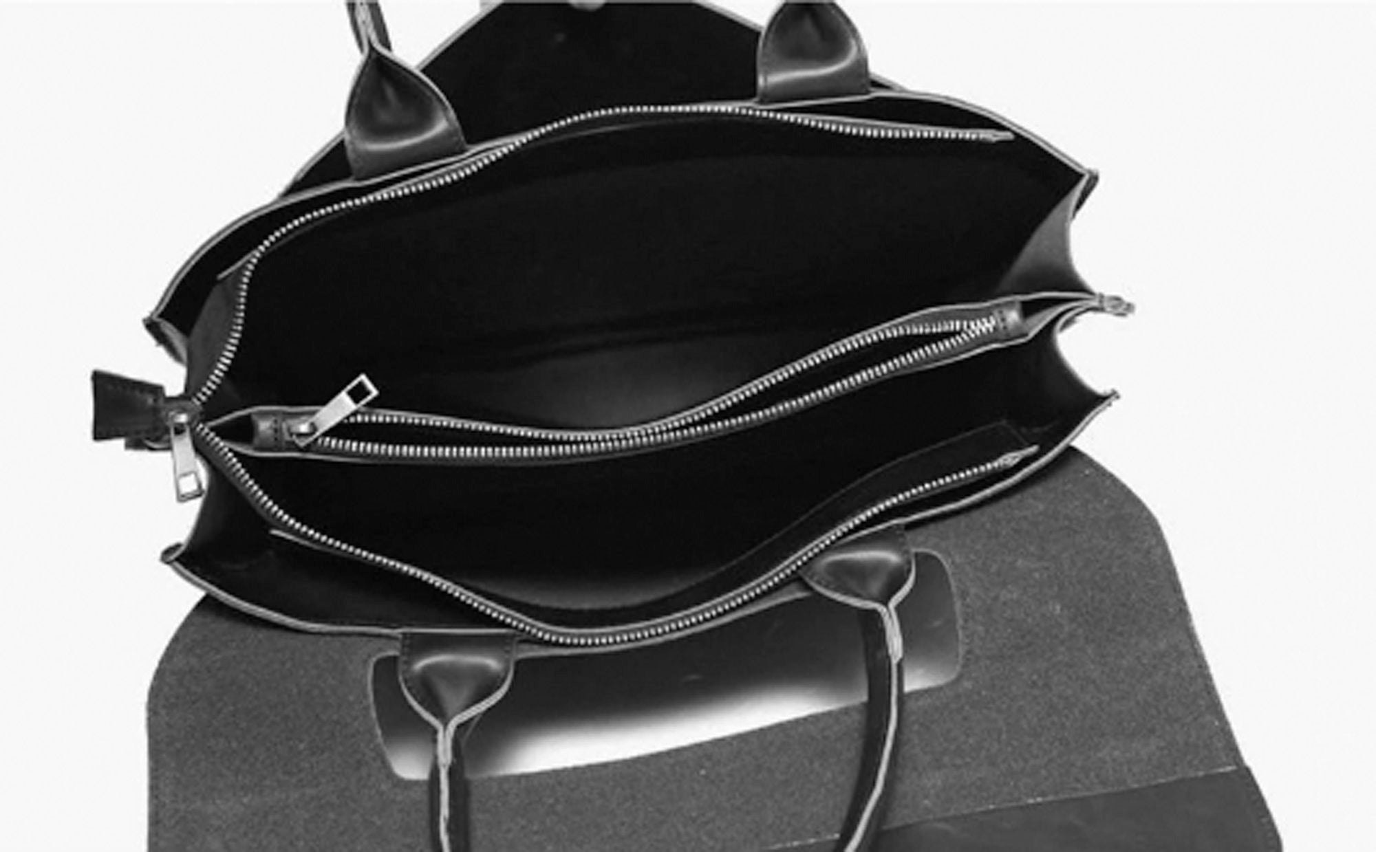 Personalised Vegan Leather Laptop Bag / Black Briefcase / Etsy UK