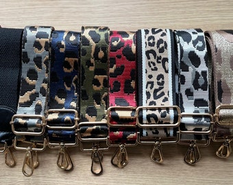 Guitar Straps / Crossbody Strap / Replacement Strap / Shoulder Strap / Animal Print Strap / Stripe Strap