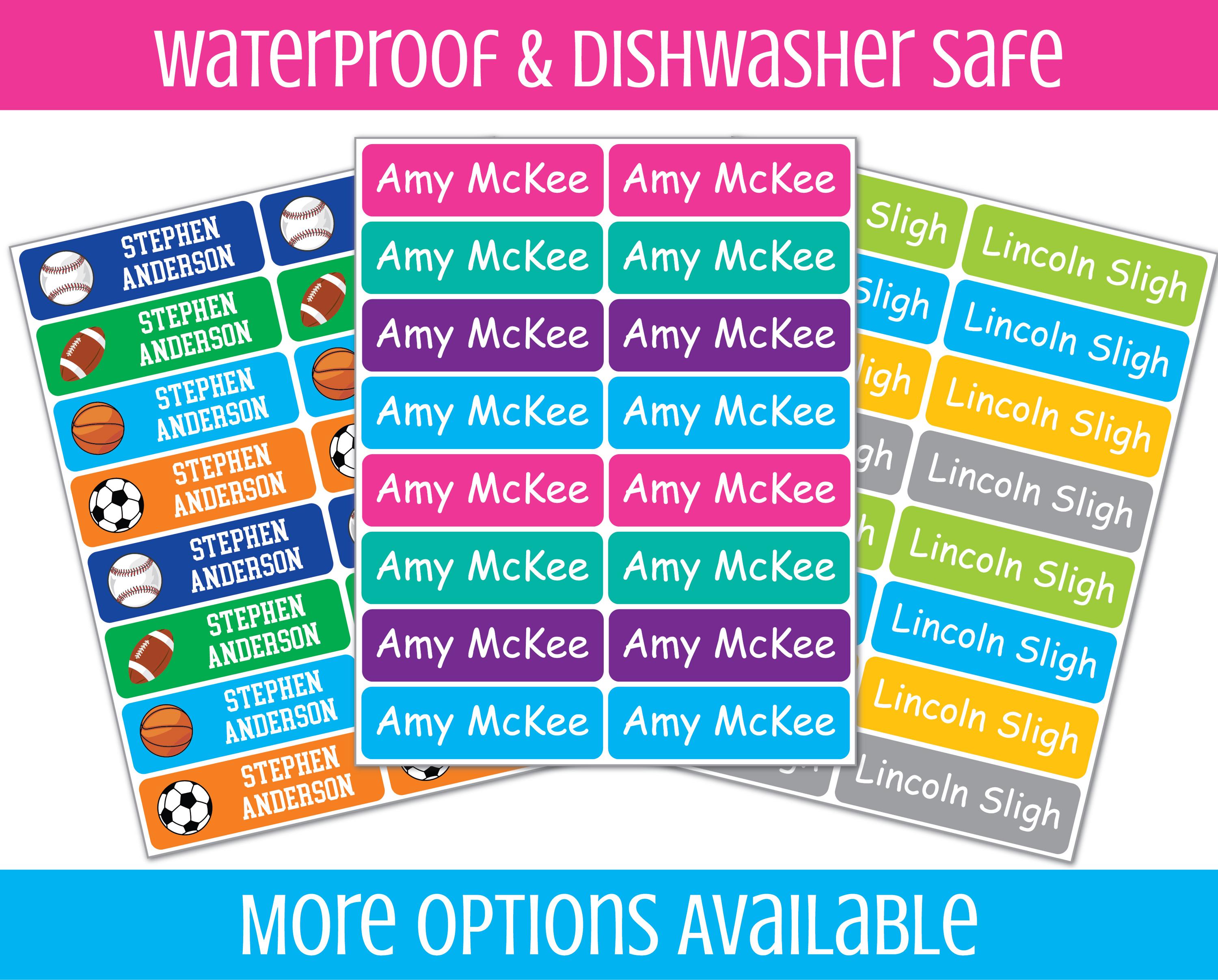 Name Labels for Daycare - Personalized Waterproof Labels - Baby Bottle ...