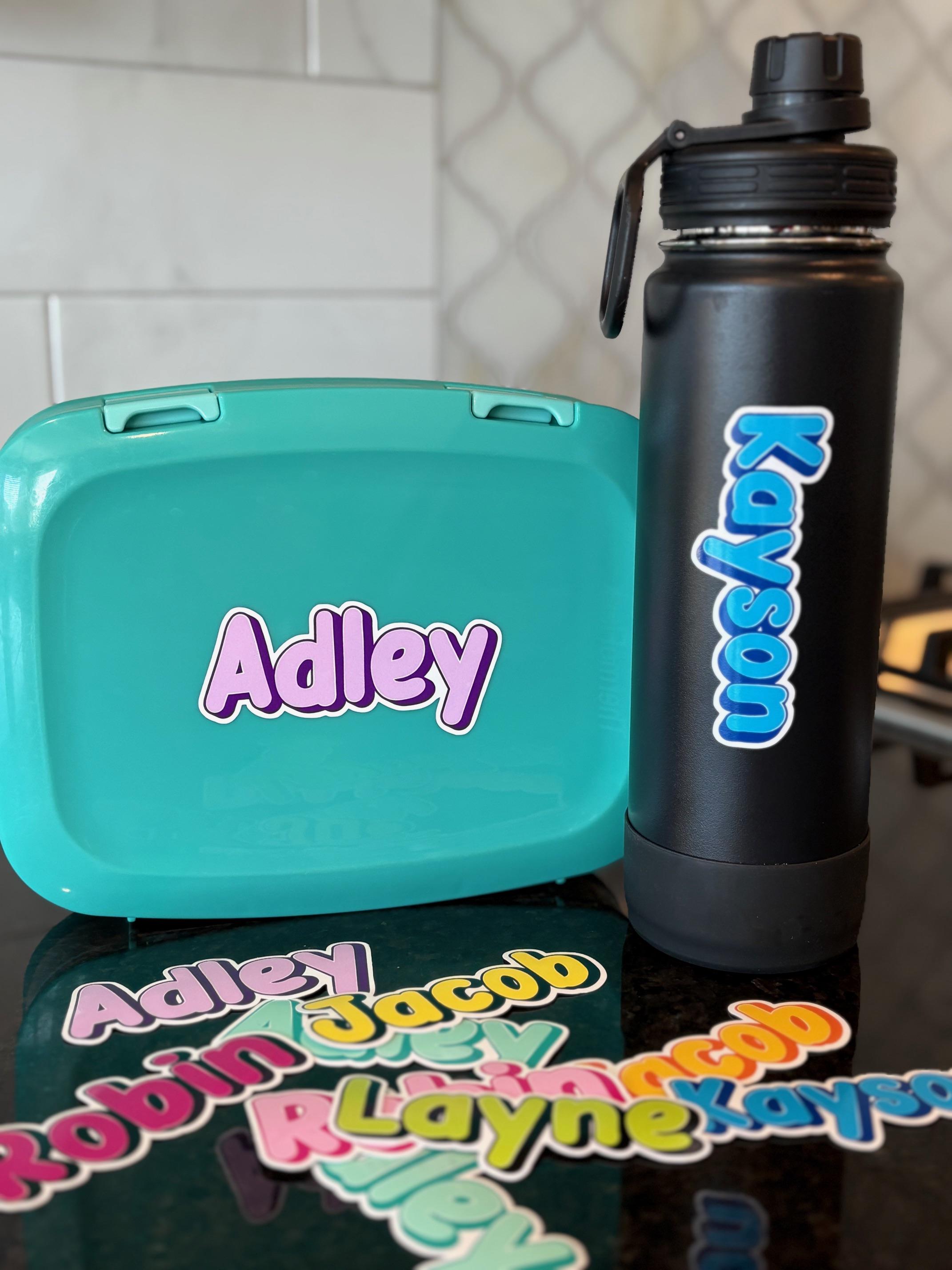 Waterproof Name Stickers: School Supply Labels - Personalized & Cut to ...