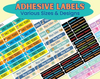 Daycare Labels - Waterproof Name Labels - Baby Bottle Labels - School Supply Labels - Summer Camp Labels - Waterproof and Dishwasher Safe