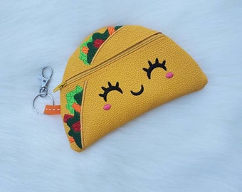 taco coin purse