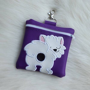 Pomeranian bag holder, dog waste bag, pomerarian gift, pomeranian mom, dog poop bag, poop bag holder, dog mom, dog mom gift, dog leash bag