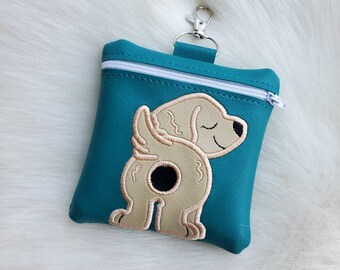 Dog poop bag holder, golden retriever poop bag, golden retriever mom, dog poop bag, poop bag holder, dog mom gift, poop bag holders