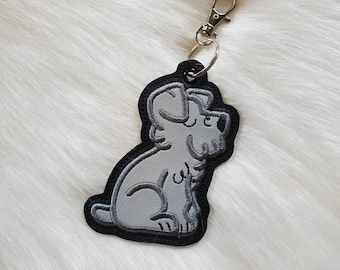Llavero Schnauzer, regalo de mamá Schnauzer, llavero de mamá de perro, regalo de mamá de perro, regalo de schnauzer, clip de bolso Schnauzer, mamá schnauzer