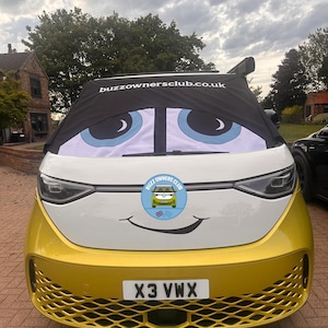 Vehicle Smile Sticker Vinyl for Front Bonnet for Campervans, Vans and Buzz
