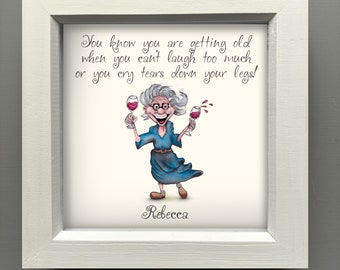 Old English Co. Carte D'anniversaire « Fortune Teller » – Carte De Vœux Amusante Pour Elle | Carte Humoristique Pour Femme, Fille, Sœur, Amie | Intérieur Vierge Et Enveloppe Inclus