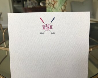 Clubs de golf Papeterie, Cartes de notes de golf, Golf, Stationnaire, Cadeau de golf personnalisé, Cadeau de golf personnalisé