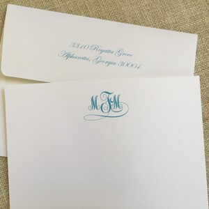 Mothers Day. Graduation gift. Teachers Gift. Stationery Set. Personalized notecards with Monogram. Stationery. Initials. Graduation.
