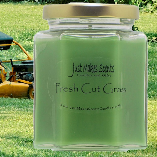 Fresh Cut Grass Scented Soy Candles Blended Soy Candles Etsy