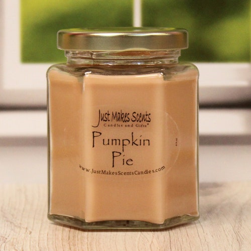 Pumpkin Pie Scented Blended Soy Candle - Autumn Scent Collection - Baked Pumpkin Pie