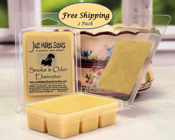 Smoke and Odor Eliminator Wax Melts 2 Pack With Free Shipping Scented Wax  Cubes Compare to Scentsy® Bars 