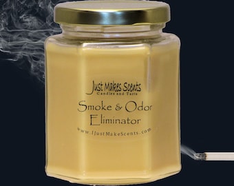 Smoke & Odor Eliminator Blended Soy Candle - Scented Soy Candles - Homemade Candles