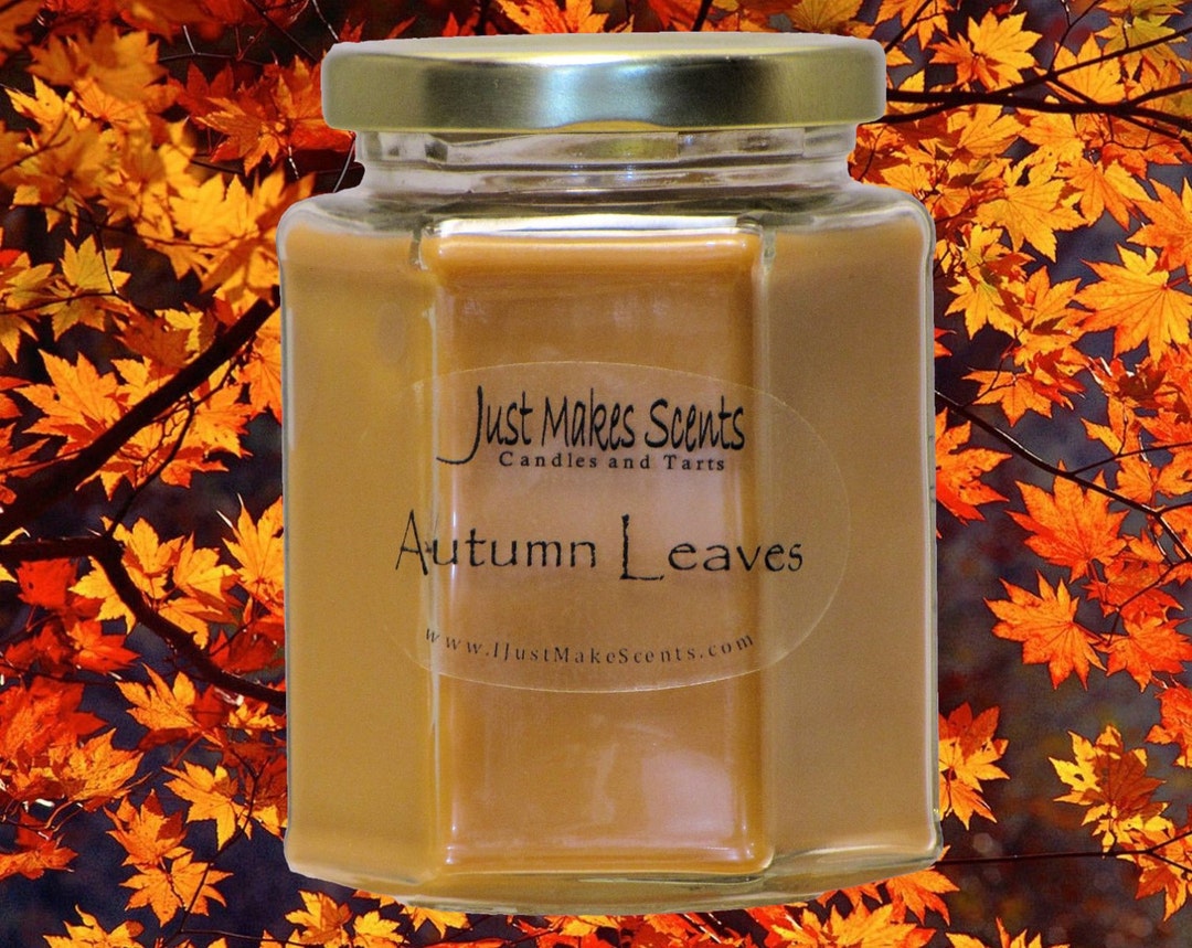 Autumn Leaves Scented Blended Soy Candle Fall Scent Candles Etsy.de