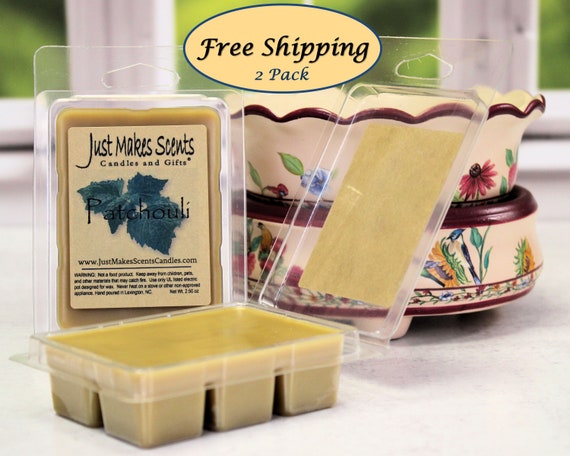 Patchouli Scented Wax Melts 2 Pack With FREE SHIPPING Scented Soy Wax Cubes  Compare to Scentsy® Free Shipping 