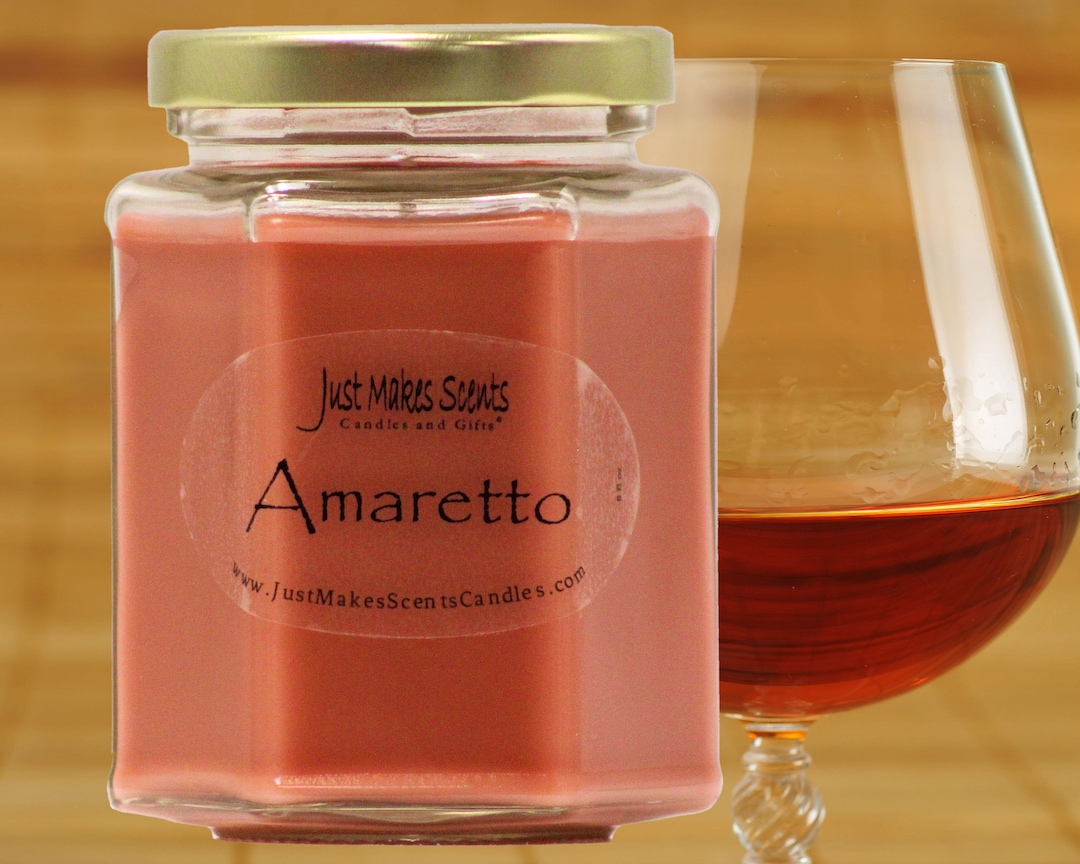 Amaretto Scented Blended Soy Candle Homemade Amaretto Soy Candles