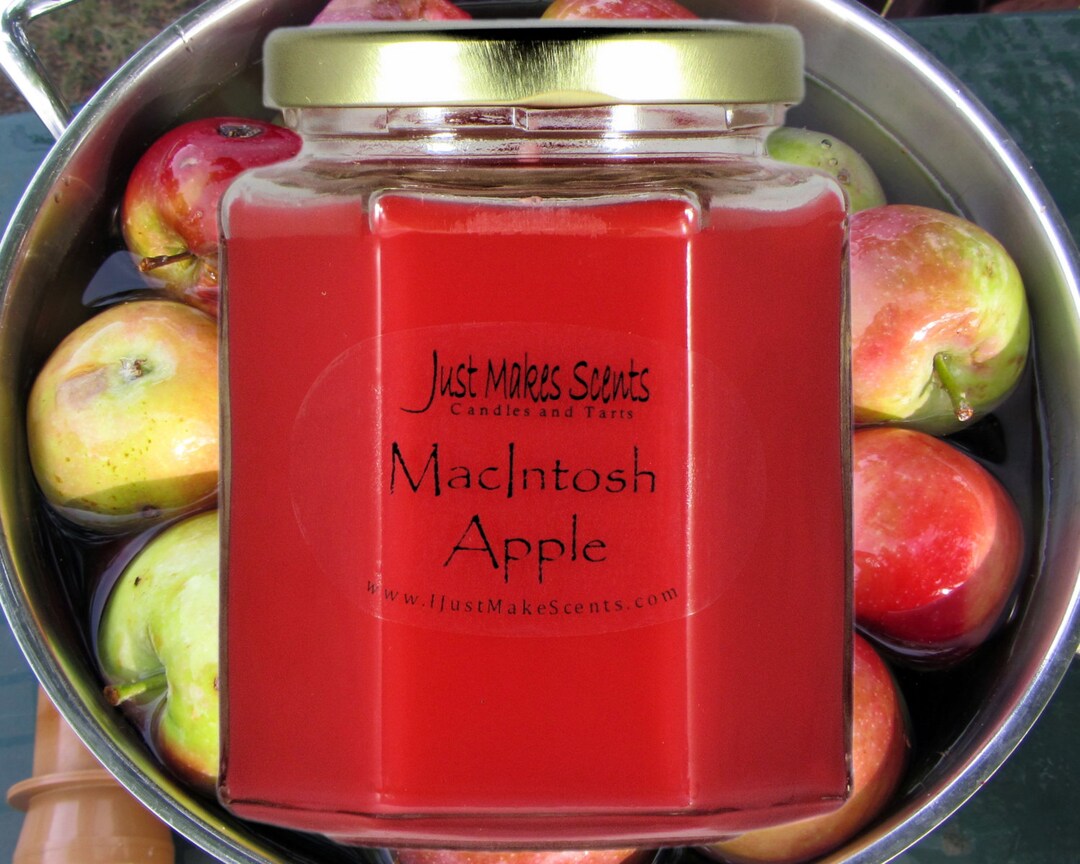 Macintosh Apple Scented Soy Candle Homemade Scented Soy Candles Great