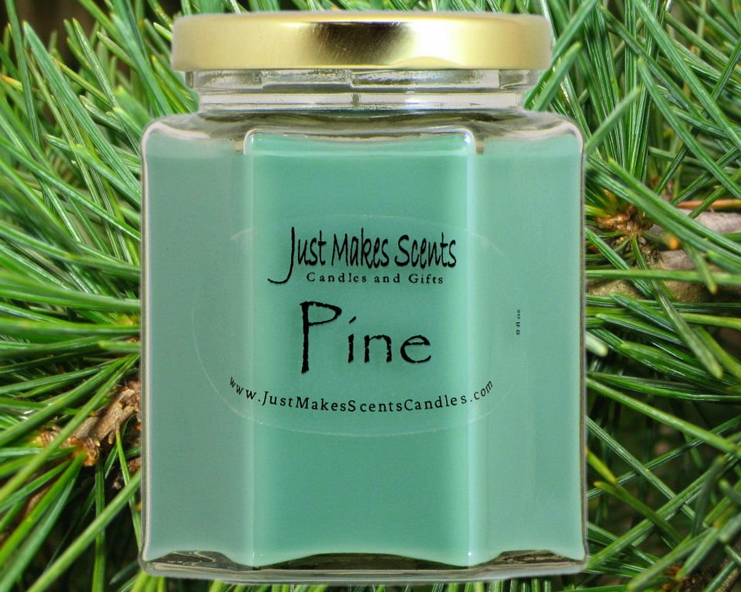 Pine Scented Candle Scented Soy Candle Homemade Pine Scented Soy