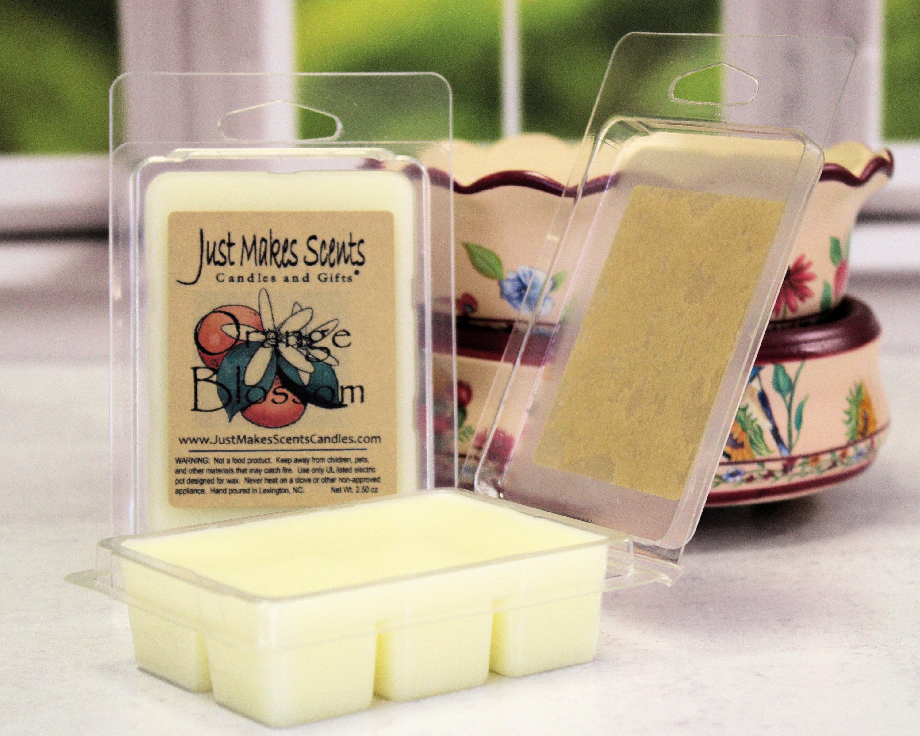 Orange Blossom Scented Wax Melts 2 Pack With FREE SHIPPING Scented Wax  Cubes Compare to Scentsy® Bars 