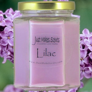 Lilac Blended Soy Candle (Spring Floral Collection) - Hand Poured - Gift Box Available