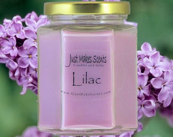 Lilac Blended Soy Candle (Spring Floral Collection) - Hand Poured - Gift Box Available