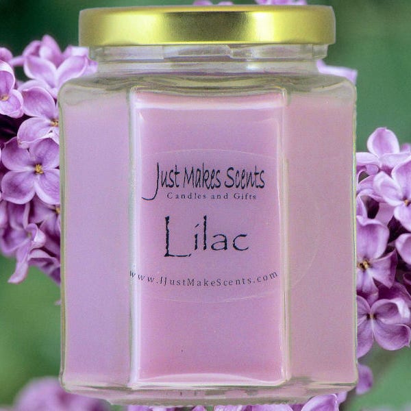 Lilac Blended Soy Candle (Spring Floral Collection) - Hand Poured - Gift Box Available