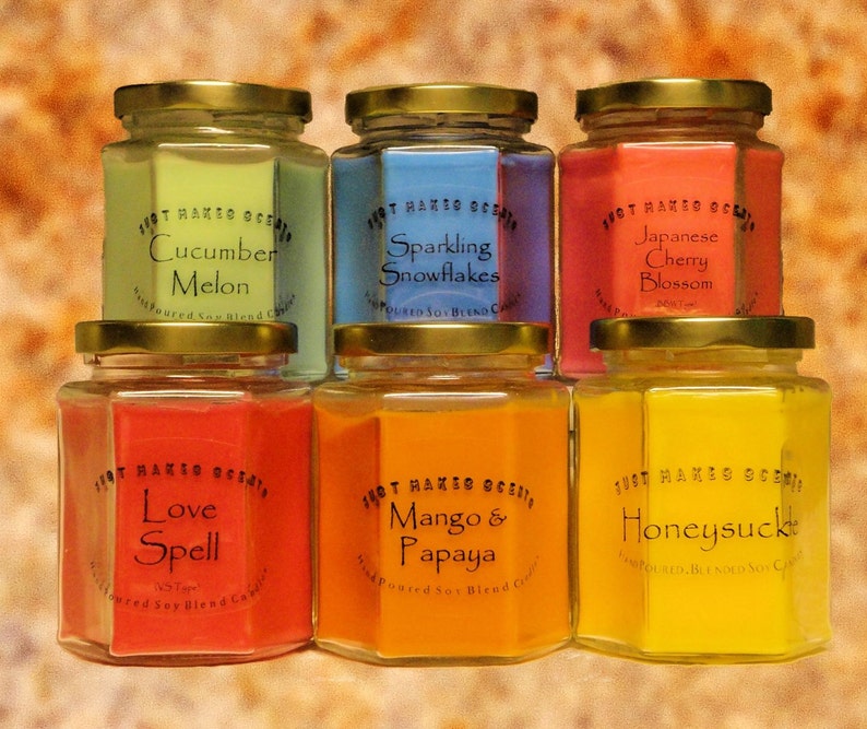Multiscent Value Pack 6 Homemade Blended Soy Candles With Etsy