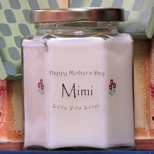 MIMI Mother's Day Gift Candles - You Select The Scent and Decoration - Mothers Day Gifts