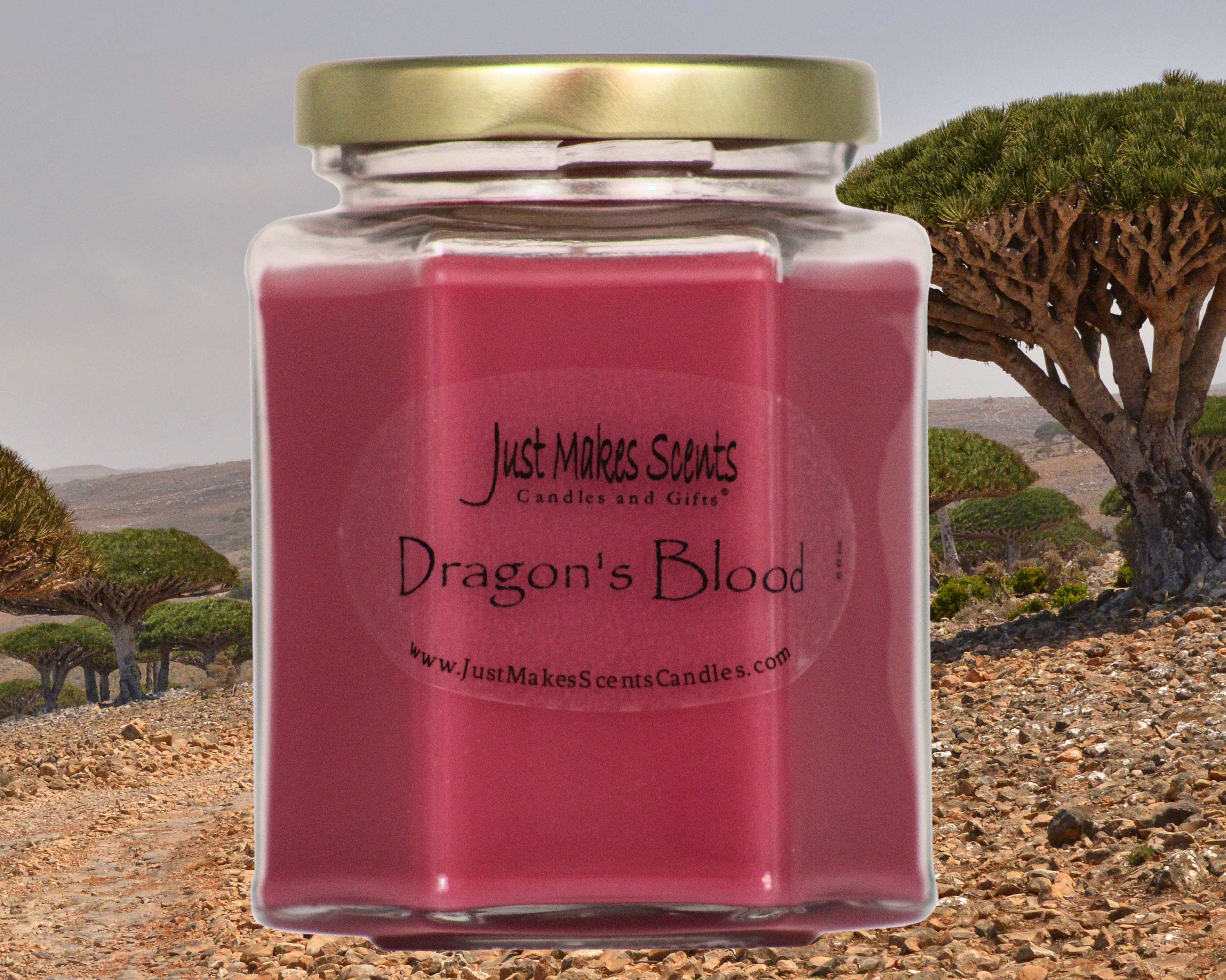 Dragon's Blood Scented Soy Candle - Homemade Scented Soy Candle - Earth Scent - Dragons Blood