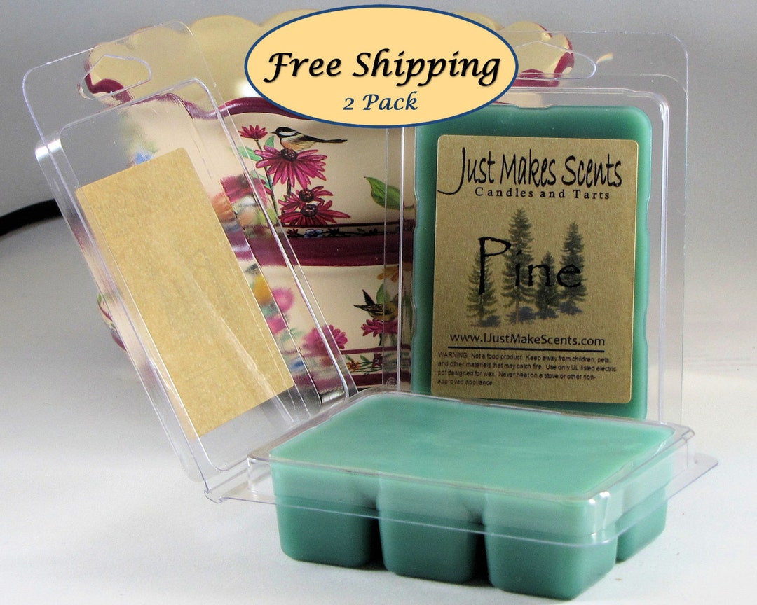 Pine Scented Wax Melts 2 Pack With FREE SHIPPPING Scented Soy Wax Cubes
