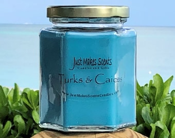 Turks & Caicos Tropical Fruit Scented Candle - Pineapple, Acai Berry, Mango, Passion Fruit