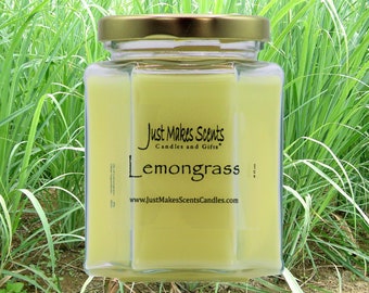 Lemongrass (Mosquito Repelling) Scented Soy Candles - Blended Soy Candles