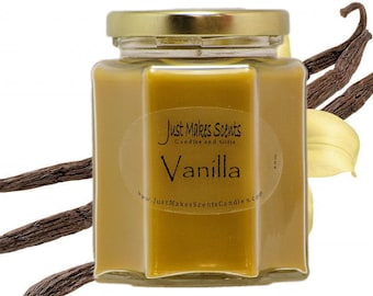 Vanilla Scented Blended Soy Candle - Vanilla Scented Candle - Vanilla Candle - Scented Soy