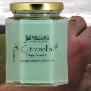 Citronella Scented Blended Soy Candle for In Door Use - Insect Repellent Candle - Bug  Repellent - Mosquitoe Repellent Candle