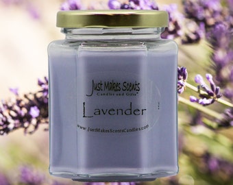 Lavender Scented Blended Soy Candle - Lavendar Scented Soy Candle - Homemade Candle