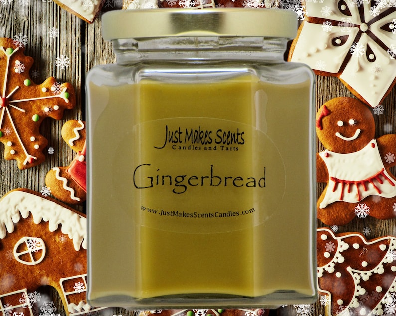 Gingerbread Scented Blended Soy Candles Scented Soy Candles Etsy