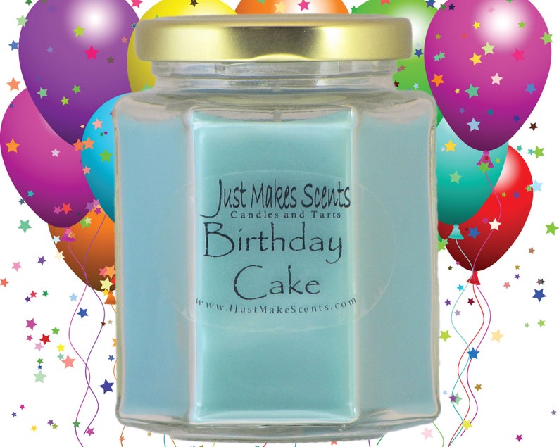 Birthday Cake Scented Candle Homemade Blended Soy Candle Etsy