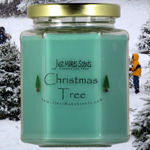 Christmas Tree Candle - Blended Soy Candles - Candles for Christmas Gifts Christmas Scented Candle Gift Christmas Tree Scented Candle