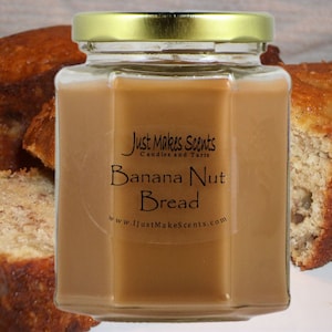 Banana Nut Bread Scented Soy Candle - Blended Soy Candles